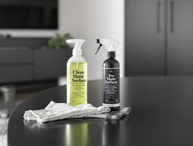 Czym myć matowe meble, aby uniknąć zarysowań i smug?