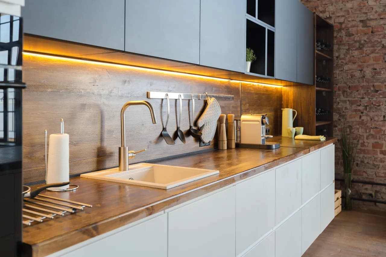 Alternatywy dla płytek między szafkami w kuchni - nowoczesne rozwiązania